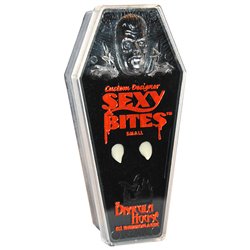 "Sexy Bites"-Effekt-Zähne, 2 Stück + 1 GRIMAS Tubenblut gratis