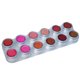 Lippenstiftpalette pearl mit 12 Farben