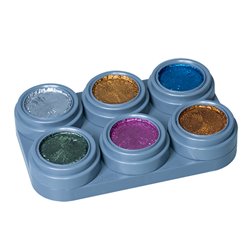 Metallic Water Make-up-Palette mit 6 Farben