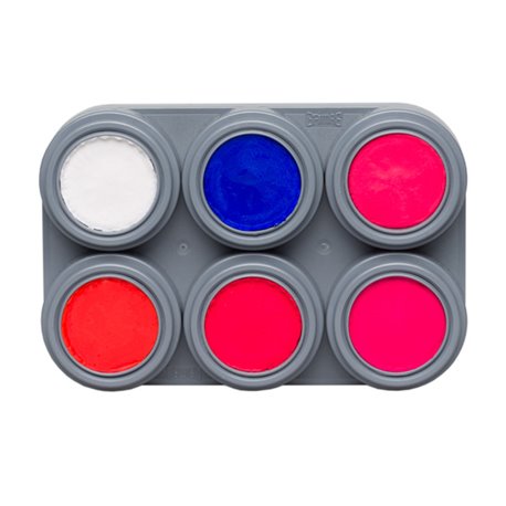 Pearl-Water Make-up-Palette mit 6 Farben
