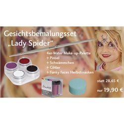 Gesichtsbemalungsset Lady Spider
