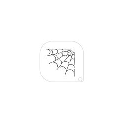 Schmink-Schablone Spinnennetz
